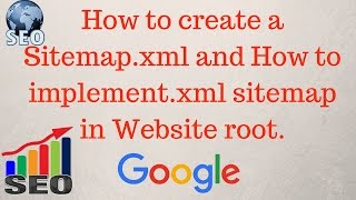 How to create a sitemapxml for website  How to implement xml sitemap Hindi [upl. by Herzog5]