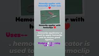 Picture of the hemoclip applier with hemoclips amptheir uses aiims hospital education anm medical [upl. by Olracnaig]