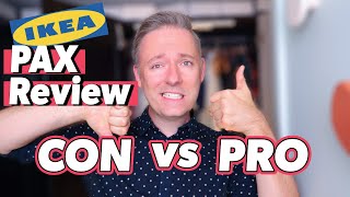 BRUTALLY Honest IKEA PAX Wardrobe Review  PROS amp CONS  Should You Buy For Your Walk In Closet [upl. by Yelyak435]