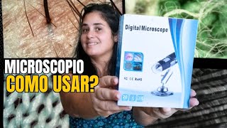 Este produto vai te ajudar a descobrir doenças no couro cabeludo🔬 Microscópio Digital [upl. by Aguie]