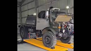 Goanna the Unimog u1700 on the dyno at Brown Bear Components [upl. by Feigin]