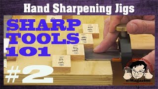 Clever jigs for faster tool sharpening by hand [upl. by Hoag681]