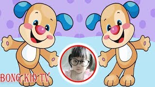 Head Shoulders Knees and Toes  Puppys Body Parts Songs  Exercise Song For Kids with BongKidTV [upl. by Retnuh]