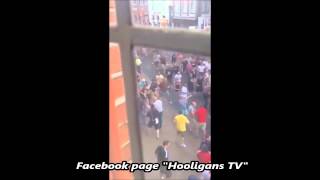 HooligansGroningen clash with Aberdeen fans 24072014 [upl. by Siravaj77]