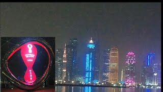 FIFA World Cup Hublot  Count Down Clock  Corniche  Qatar [upl. by Odrick168]