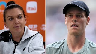 Simona Halep breaks silence on Jannik Sinner avoiding drugs ban [upl. by Yhtuv572]