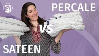 Percale vs Sateen Sheets  Whats the Difference [upl. by Kamerman197]