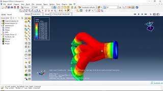 Simulation Conductive convective and radiative heat transfer in an exhaust manifold [upl. by Petulia477]