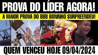 BBB24 PRODUÇÃO ANTECIPA PROVA DO LIDER 09042024 ÚLTIMO LÍDER E VAGA NA FINAL GARANTIDA QUEM VENCEU [upl. by Teagan]