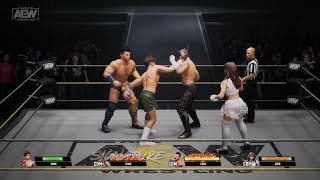 AEW Fight Forever  HOOK v FENIX v CAGE v RIHO 4•WAY [upl. by Dyrraj402]