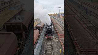 52 7596 rangiert mit ihren Zug in NeuenmarktWirsberg dampflok train trainspotting efz br52 [upl. by Cruz803]