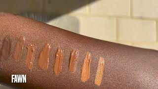 LA Girl Pro Concealer Swatches 10 Darkest Shades I Natural Light  Truffle Chestnut Toffee Fawn [upl. by Naujak196]