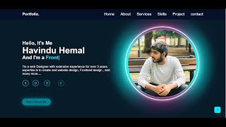 Build a Complete Responsive Personal Portfolio Website using HTML CSS JavaScript [upl. by Aelhsa]