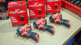 NEW Milwaukee M12 FUEL 12quot amp 38quot Stubby Impact Wrenches [upl. by Leodora]