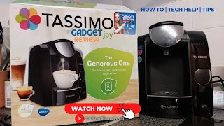 Bosch Tassimo Coffee Pod Machine  Unboxing Tech Review [upl. by Valle525]