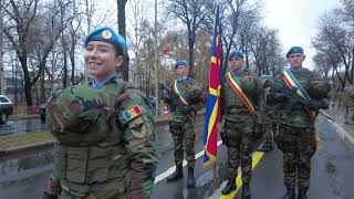 Militarii moldoveni ultimele pregătiri pentru Parada dedicată Zilei Naționale a României [upl. by Rogerio]