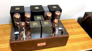 VT62 drive 211SE tube amp with 211845 rectifier tube [upl. by Joacima276]