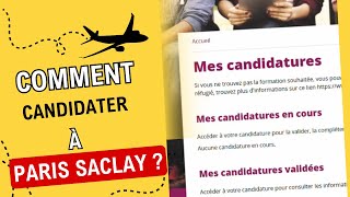 Comment candidater à Paris Saclay [upl. by Beacham]