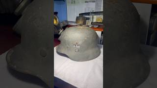 Part 8 of my German helmet series history germanarmy ww2germany ww2 [upl. by Juditha685]