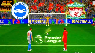 quotLiverpool vs Brighton Premier League 2425 Penalty Thriller on EFootball Mobilequot [upl. by Amye]