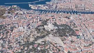 Flying over Marseille France 4K [upl. by Mayhew222]