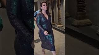 Kajol wears a wide strap belt to hide her obesity shortvideo [upl. by Michel335]