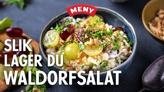 Slik lager du hjemmelaget waldorfsalat [upl. by Abagael]