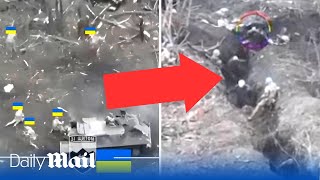 Ukraine troops storm Russian trenches in intense Kupyansk battle forcing enemy soldiers to surrender [upl. by Ainevuol]