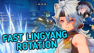 Fastest Lingyang Rotation  Tower of Adversity 13  Wuthering Waves [upl. by Dihahs]