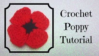 Crochet Tutorial Crochet Poppy [upl. by Cordier144]