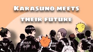 Karasuno meets their future  Haikyuu texts  𝗣𝗮𝗿𝘁 𝗼𝗻𝗲 REMAKE [upl. by Eenet]