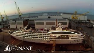 Timelapse de la construction du navire Le Lyrial  PONANT [upl. by Elik]