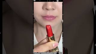 Pink💕 🆚red🔴 lipstick tutorialsajnavesajna shahnaazgill tseries [upl. by Shuma]