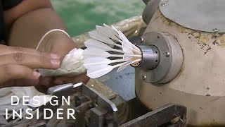 How Badminton Birdies Are Made  Design Insider [upl. by Petigny]