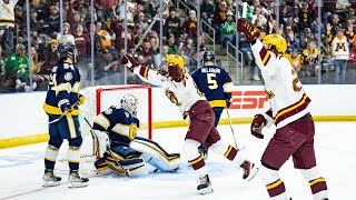 Cinematic Recap Gopher Mens Hockey Routs Canisius in NCAA Tournament Opener [upl. by Acessej277]