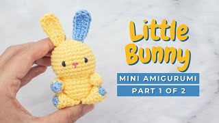 How to crochet a bunny QUICK Little Easter Bunny amigurumi tutorial pattern PART 1 [upl. by Yklam621]