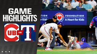 Cubs vs Rangers Game Highlights 32824  MLB Highlights [upl. by Ide478]