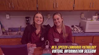 Virtual Information Session MS SpeechLanguage Pathology 2024 [upl. by Vilhelmina]