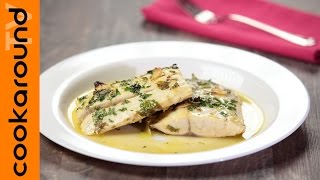 Filetto di spigola al profumo di limone  Ricette secondi di pesce [upl. by Savihc116]