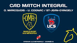 Olympique Marcquois  U Cognac  N2 Rugby  Commentaires AD  Match Complet 16122023 [upl. by Robina]