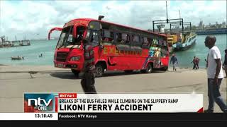 Six passengers rescued after bus overturned at the Likoni Ferry crossing channel [upl. by Christen690]