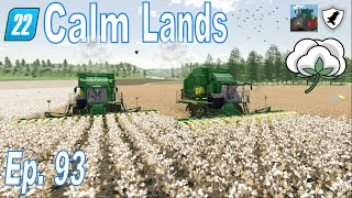 COTTON HARVEST  FS22 Multiplayer w Nordic  Calm Lands Ep 93 [upl. by Nnayram782]