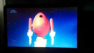 Clangers The Big Red Eggbot Launches Into Space And End Credits with Audio Description [upl. by Ilojna846]