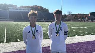 Chillicothe’s Aidan Fischer and Carter Dunfee discuss district title win over Marietta [upl. by Dabney]