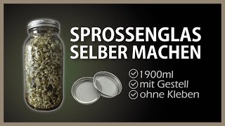 Keimglas für Sprossen selber machen  Sprossen im Glas ziehen [upl. by Acalia338]