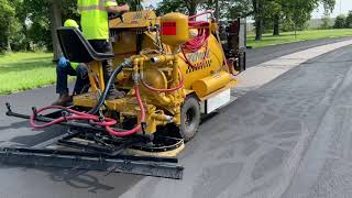 SealMaster Liquid Road SP575 Dual with Curbing box on Island Culdesac [upl. by Nohsed]