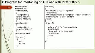 AC Phase Control using TRIAC with PIC16F877 [upl. by Snave]