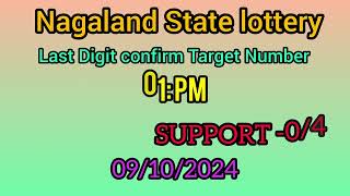 First prize last digit number Nagaland State lottery 09102024 [upl. by Eizzil]