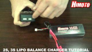 2S 3S LIPO BALANCE CHARGER TUTORIALmpg [upl. by Whitebook]