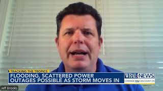 Flooding scattered power outages possible on WRAL Weather Alert Day Monday [upl. by Dnumsed]